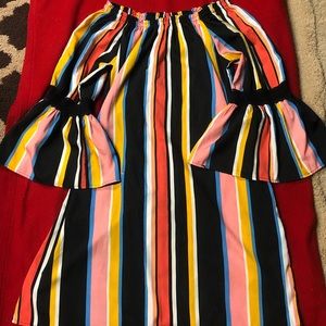 A multi color light weight dress